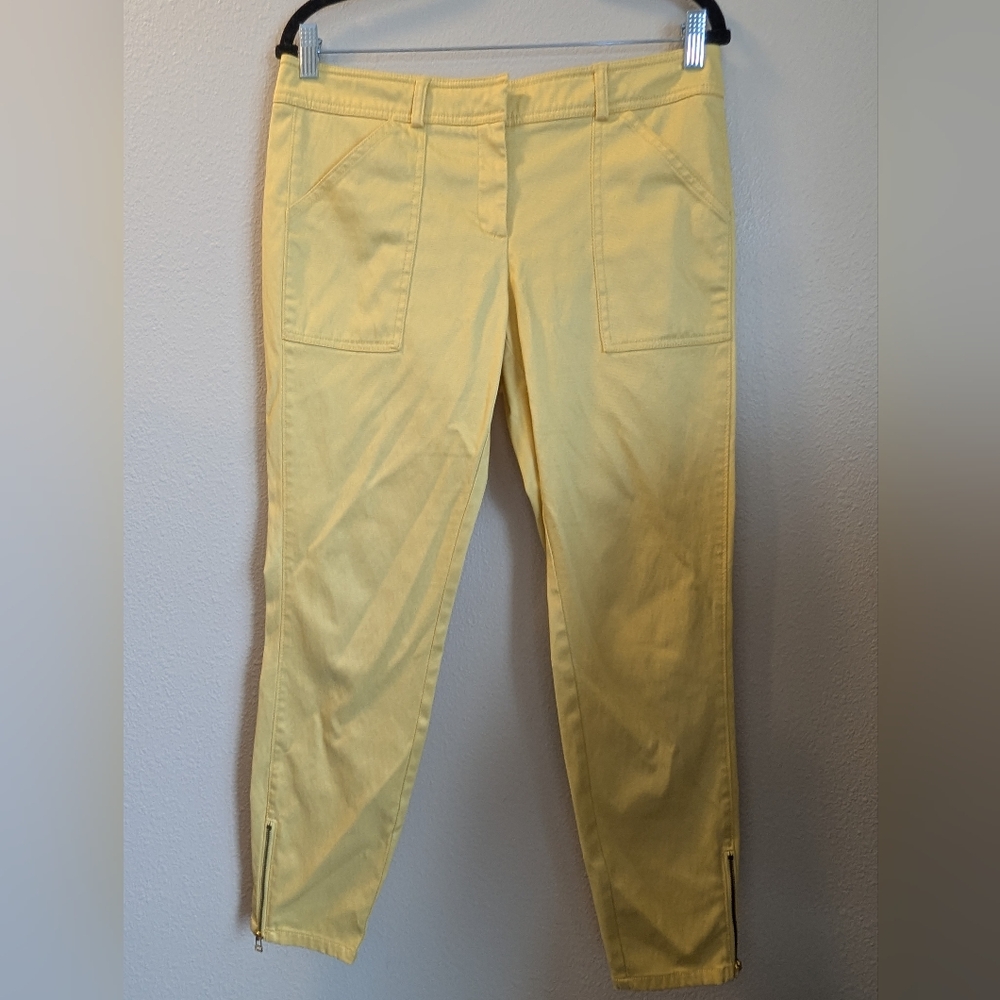 NWOT New York & Co Yellow Pants Size 8